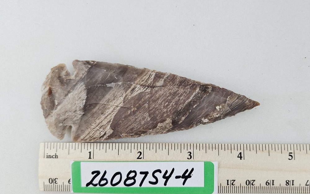 4.25" Spearhead - Lance Head - Drill Point - Hand Knapped Agate