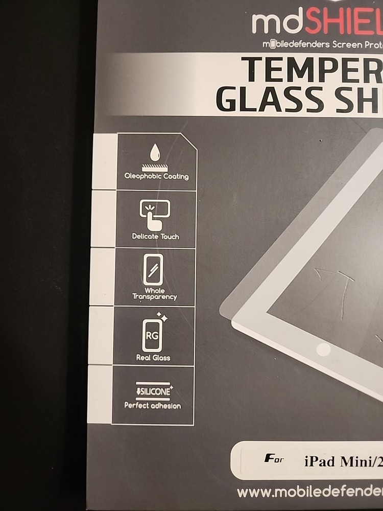 mdSHIELD Tempered Glass Screen Protector for iPad 2 / iPad 3 / iPad 4