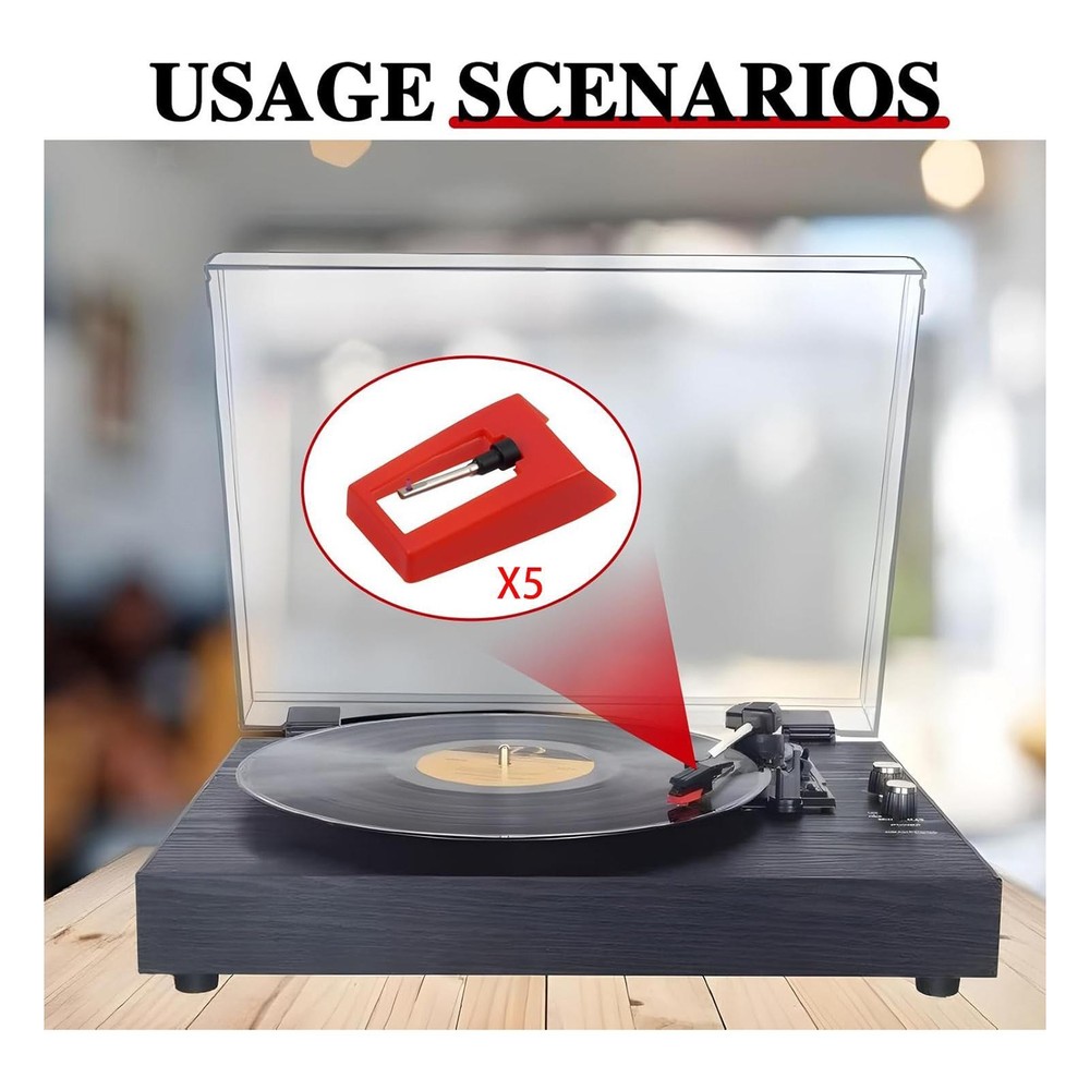 Record Player Needle Spare Part Professional Easy to Install Replacement