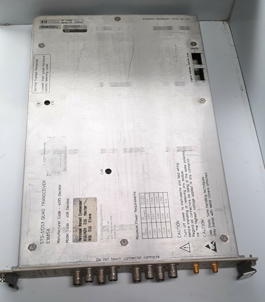 HP E1685A STS-1/DS3 Quad Transceiver VXI Module