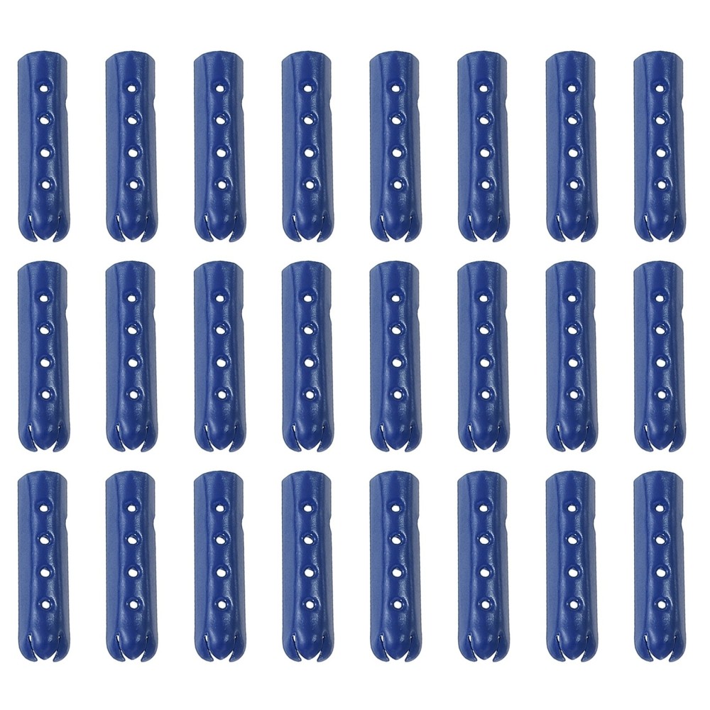 24pcs 23mm opening terminals blue laces