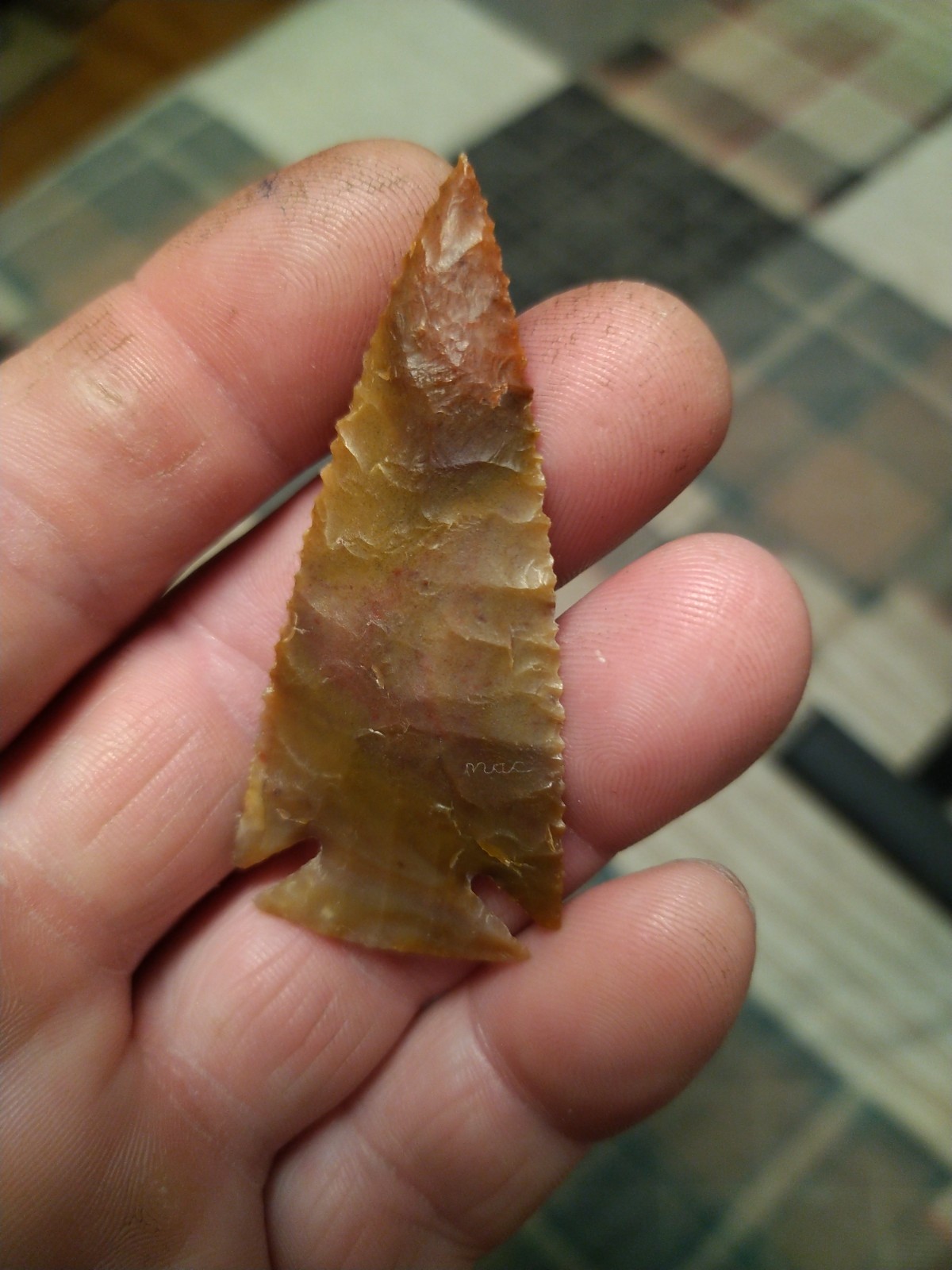 Corner Notch Ocean Wave Agate 2 1/2" x 1 1/8"