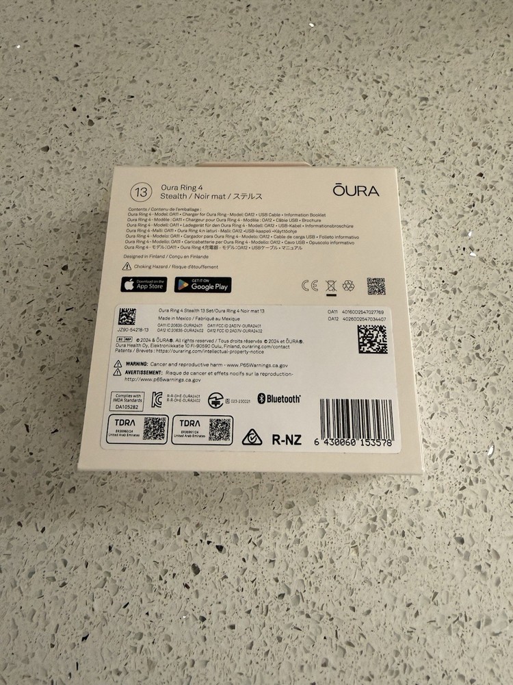 Oura Ring 4 Stealth Size 13