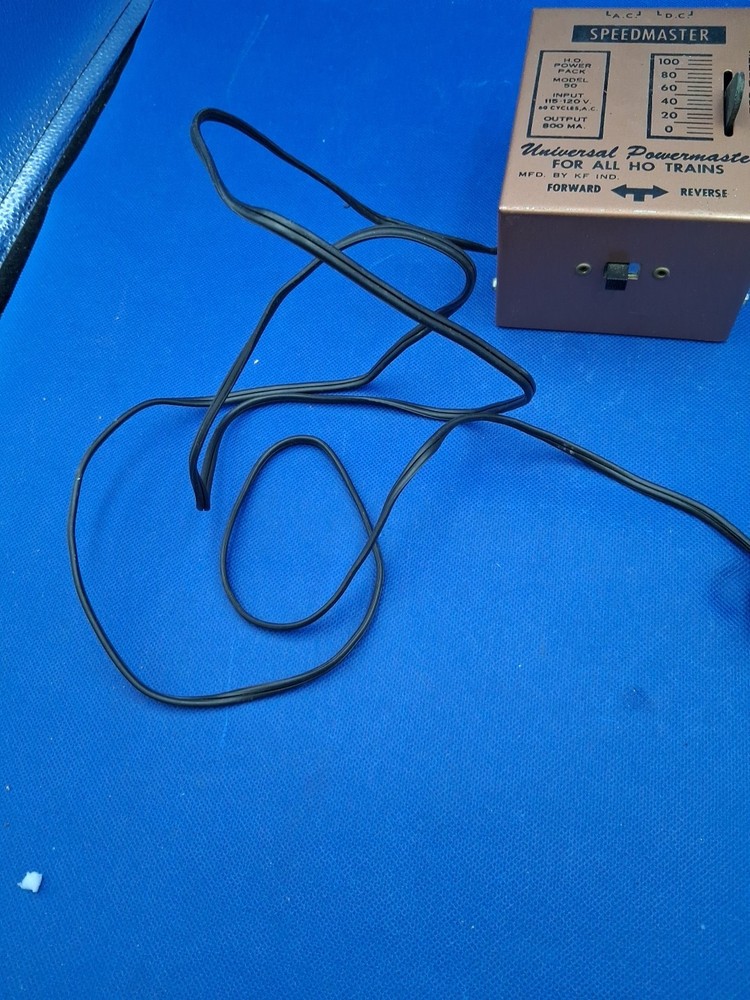 KF INDUSTRIES HO Power Pack Model 50 Controller Transformer Train Vntg Untested