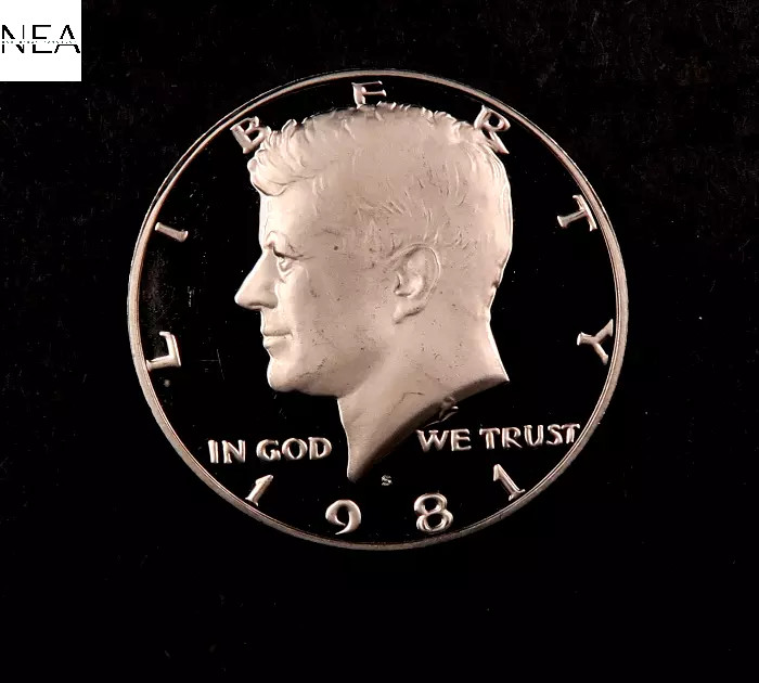 1981-S TYPE 2 Kennedy Half Dollar ~ Gem Proof DCAM ~ TY2 Clear S