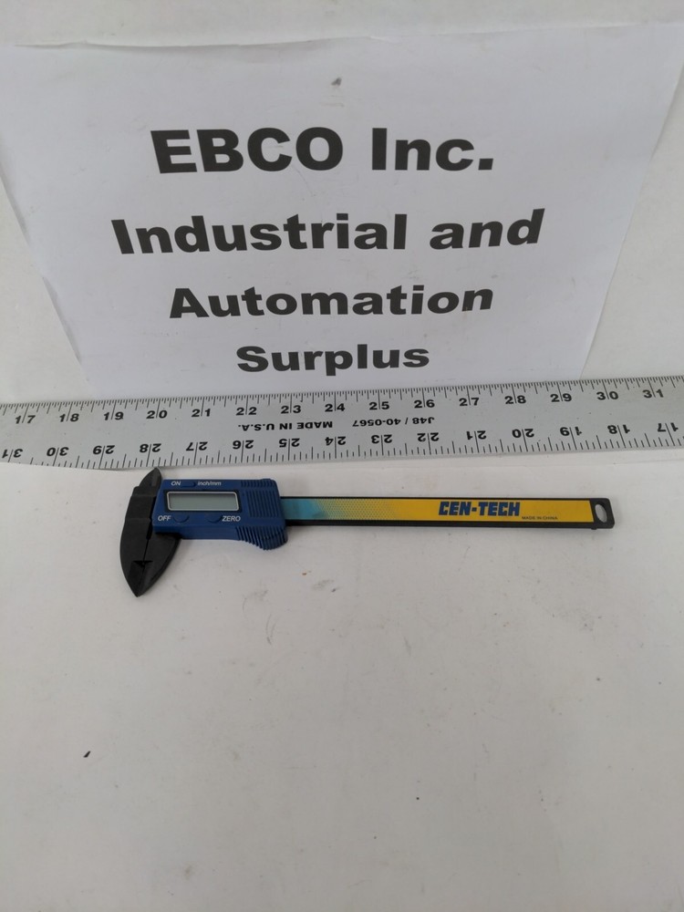 Cen-Tech 6" Composite Digital Caliper Shock Proof #93293 LCD Display Inch/mm