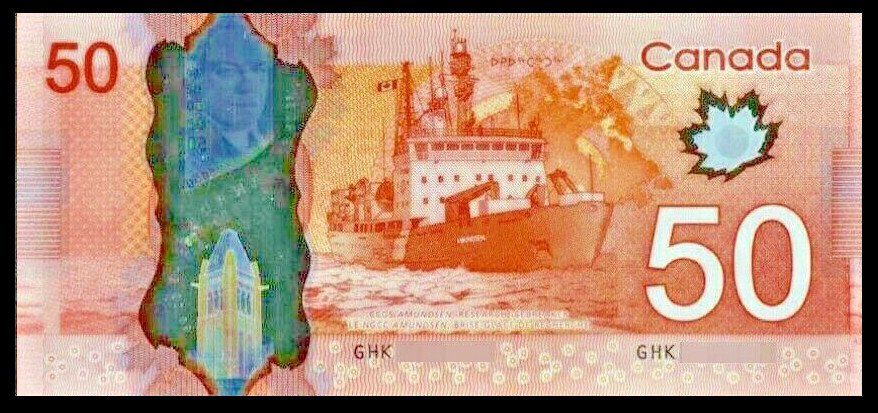 Canada 2012 P-109b $50 Dollar Polymer UNC