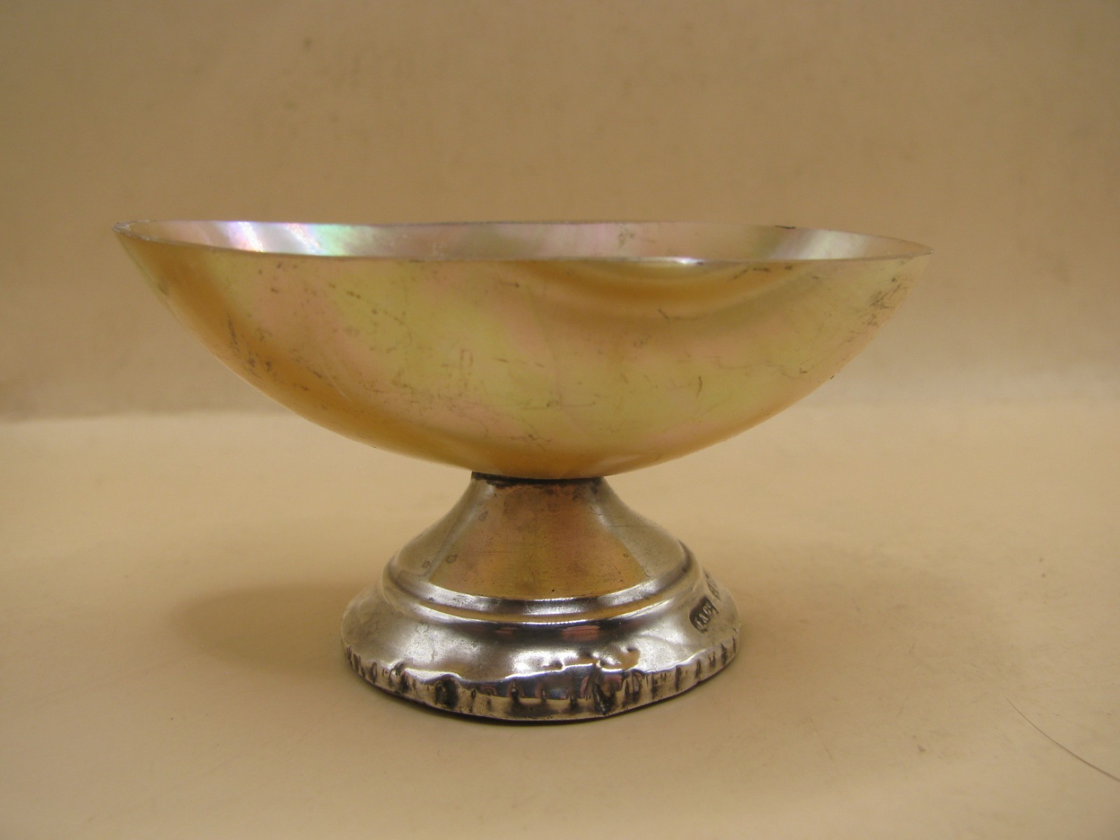 Birmingham 1907  Sterling Silver & Mother Of Pearl Caviar Bowl