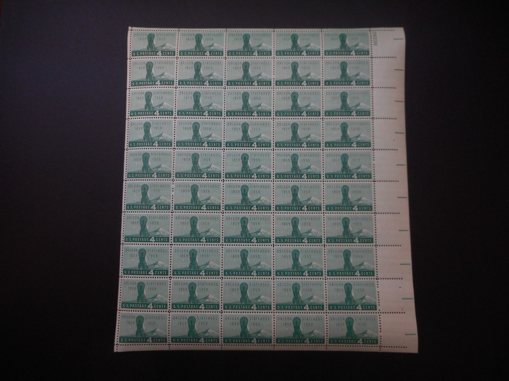 Scott 1124, 4 cent, Oregon, Sheet