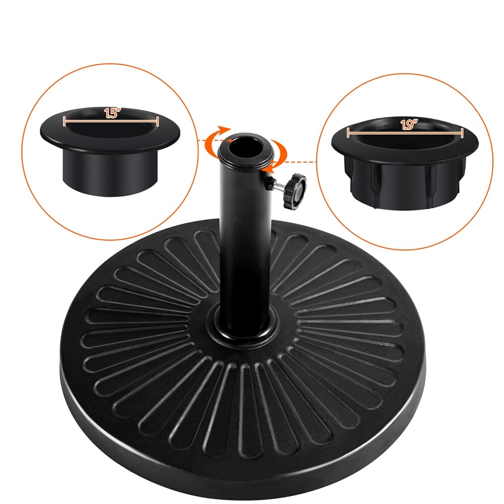 22/26.5/30lbs Umbrella Base, Outdoor Patio Heavy Duty Market Umbrella Stand Base
