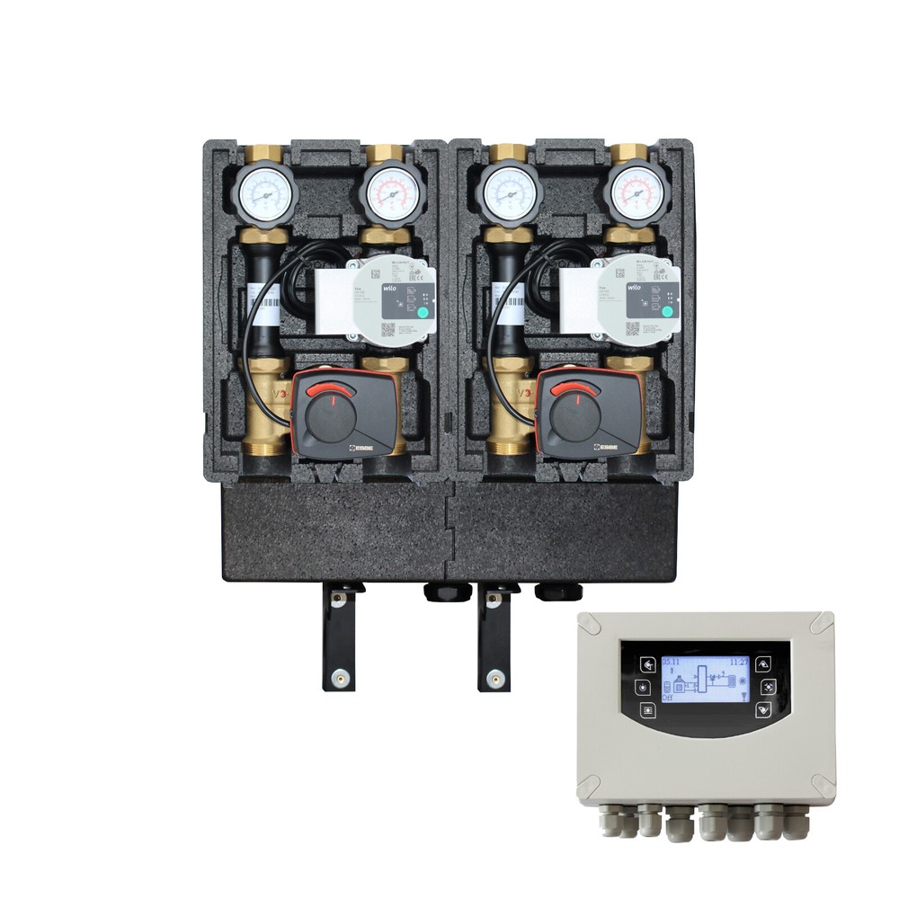 Pump Assembly With Manifold 2 Mixed Heating Circuits With Controller