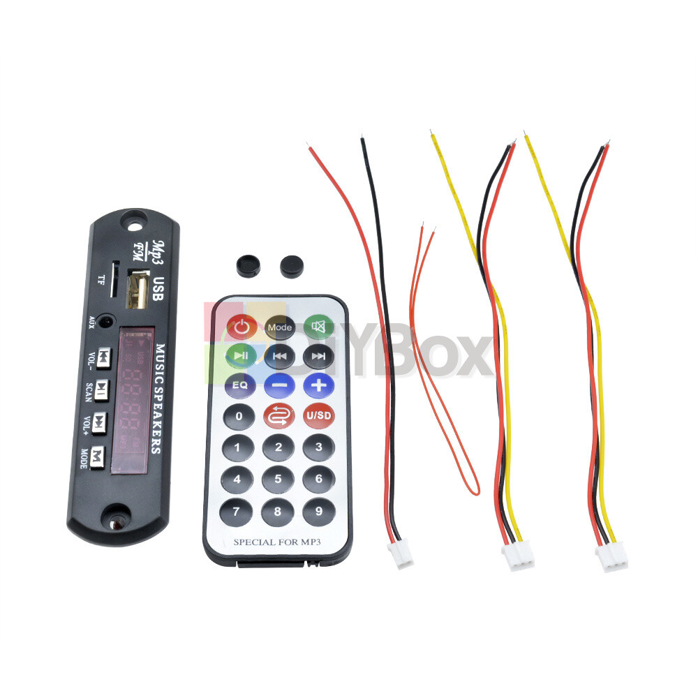 Wireless Bluetooth 12V MP3 WMA Decoder Board Audio Module USB TF Radio Car