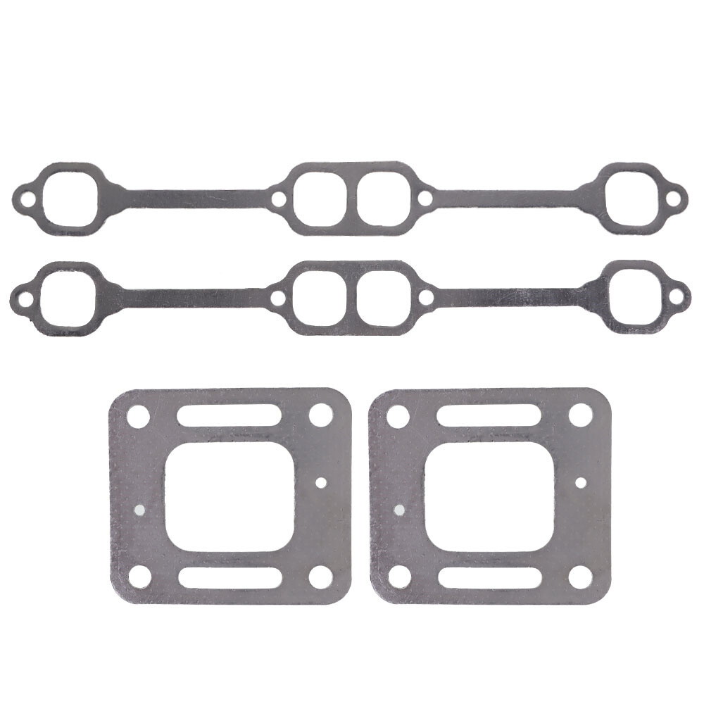 Exhaust Manifold Gasket For Mercruiser 5.0 5.7 350 Mag Riser Block v8 Elbow Kit