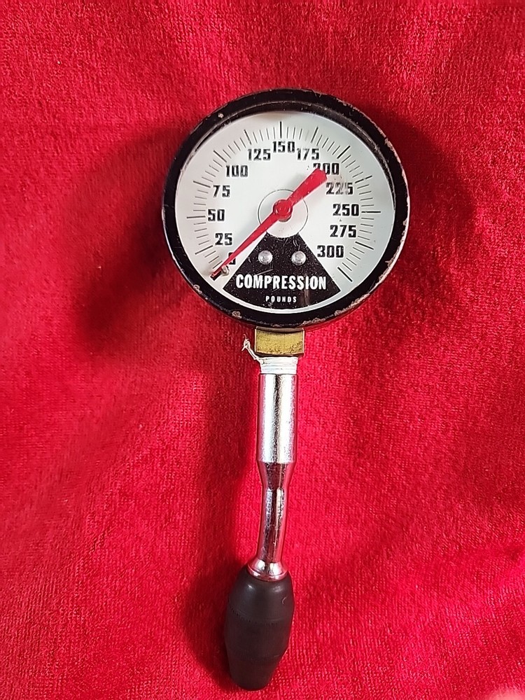 Vintage Compression Tester 300 LBS. Per Square In.