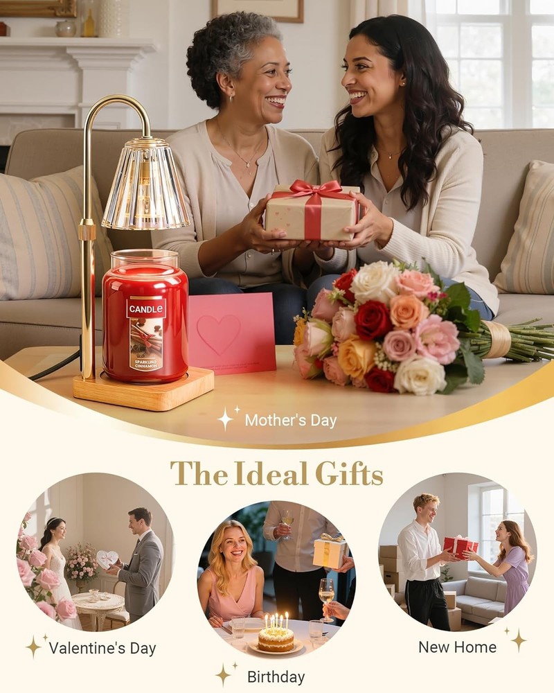 Adjustable Height Candle Melter with 2 Bulbs