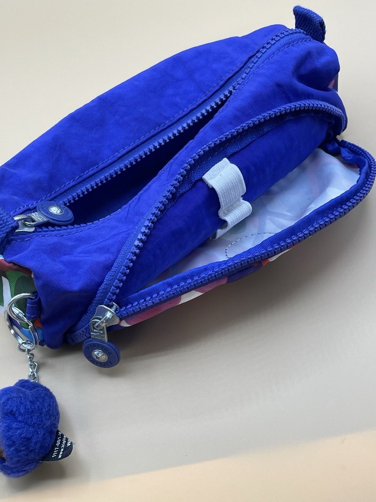 Kipling Pencil Case PURPLE with Monkey HEARTS Cool Craft Work
