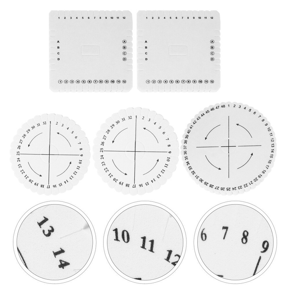 5PCS Cord String Braid Disc Braiding Board Rope Braiding Disc Beading Cord Plate