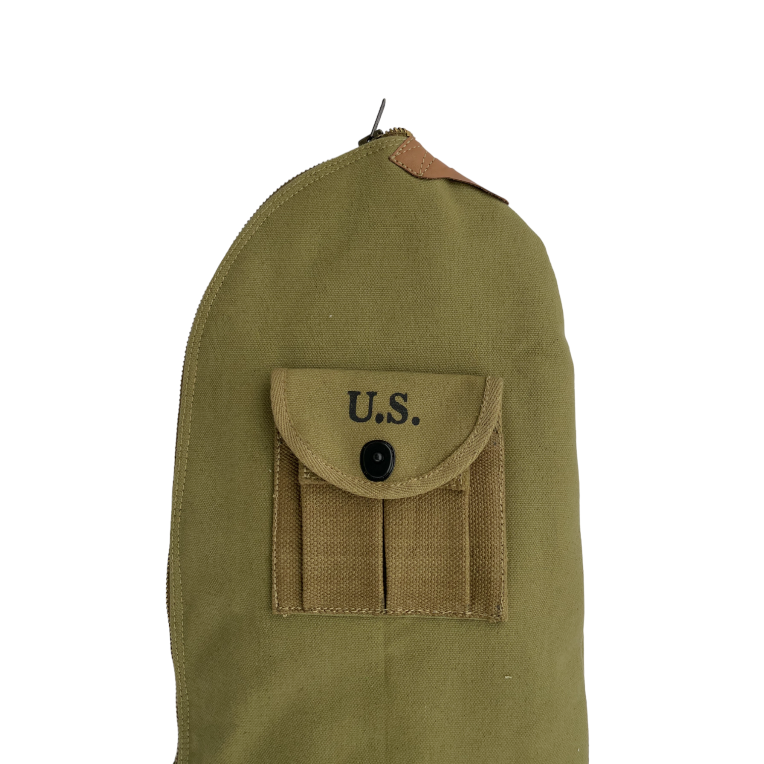 WW2 M1 CARBINE FLEECE LINED CANVAS CASE WITH CARRY STRAP Marked