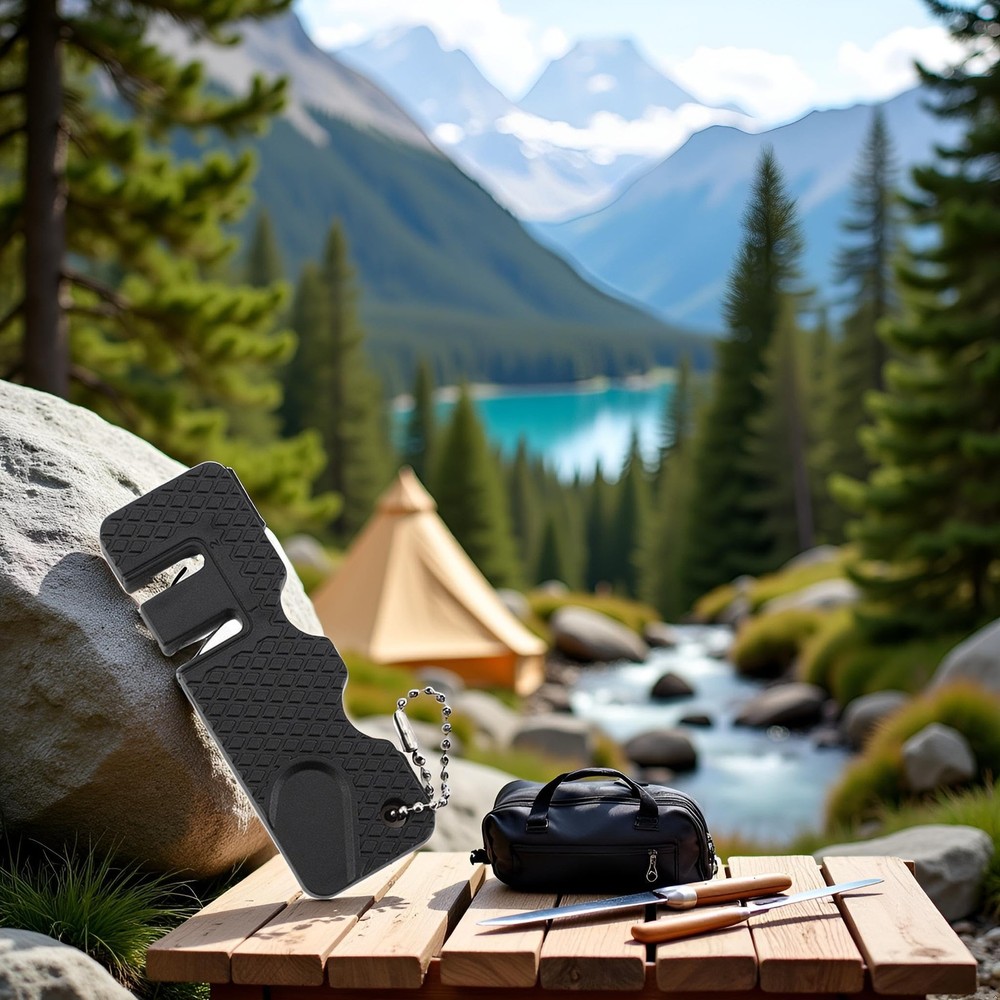 Kitchen Knife Sharpener Mini Outdoor Whetstone For Kitchen Pocket Sharp Knife...