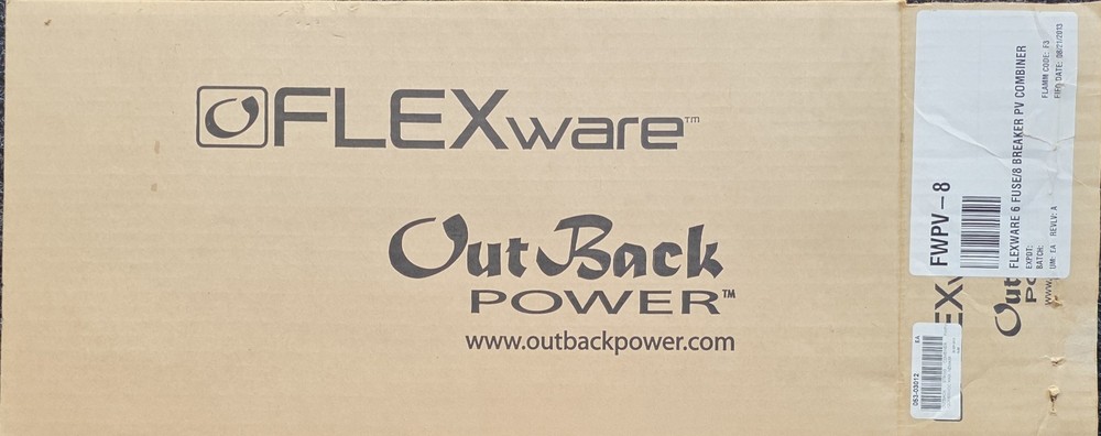 Outback Power, Combiner Box, Flexware, PV8, FWPV-8