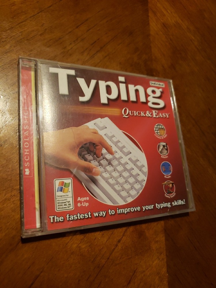 TYPING Quick & Easy Scholastic Typing Skills Course CD ROM Typing for PC