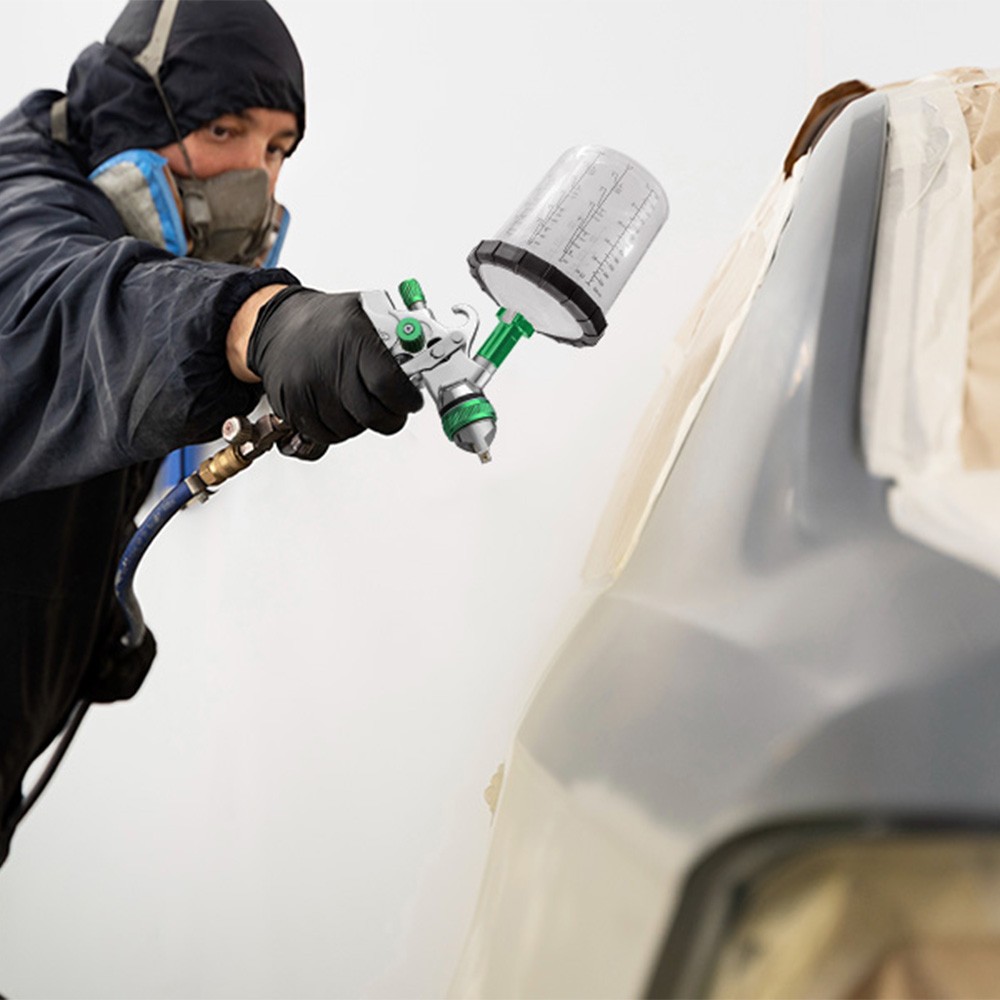 HVLP Air Paint Spray Gun Kit for Automotive Car Auto Primer 1.4/1.7/2.0MM Nozzle