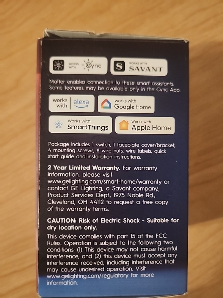 GE Paddle Dimmer Smart Switch