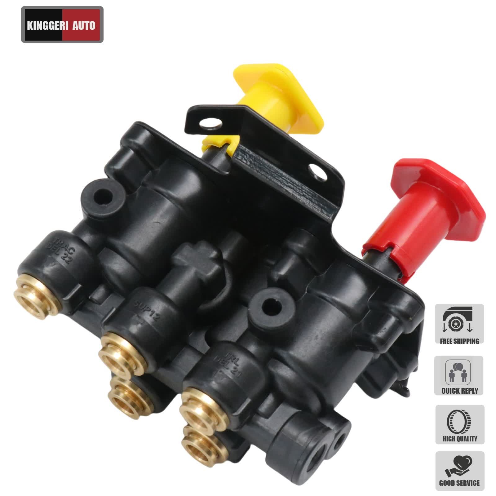 For Volvo VNL Dash Valve Dual Park Brake With 5 Ports 24340522 21315044 K035691