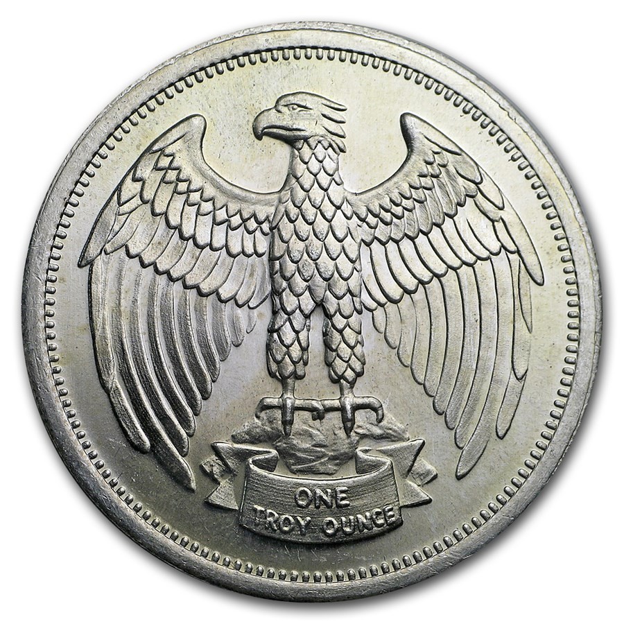 1974 - 1 oz Silver Round - Letcher Mint (Eagle)