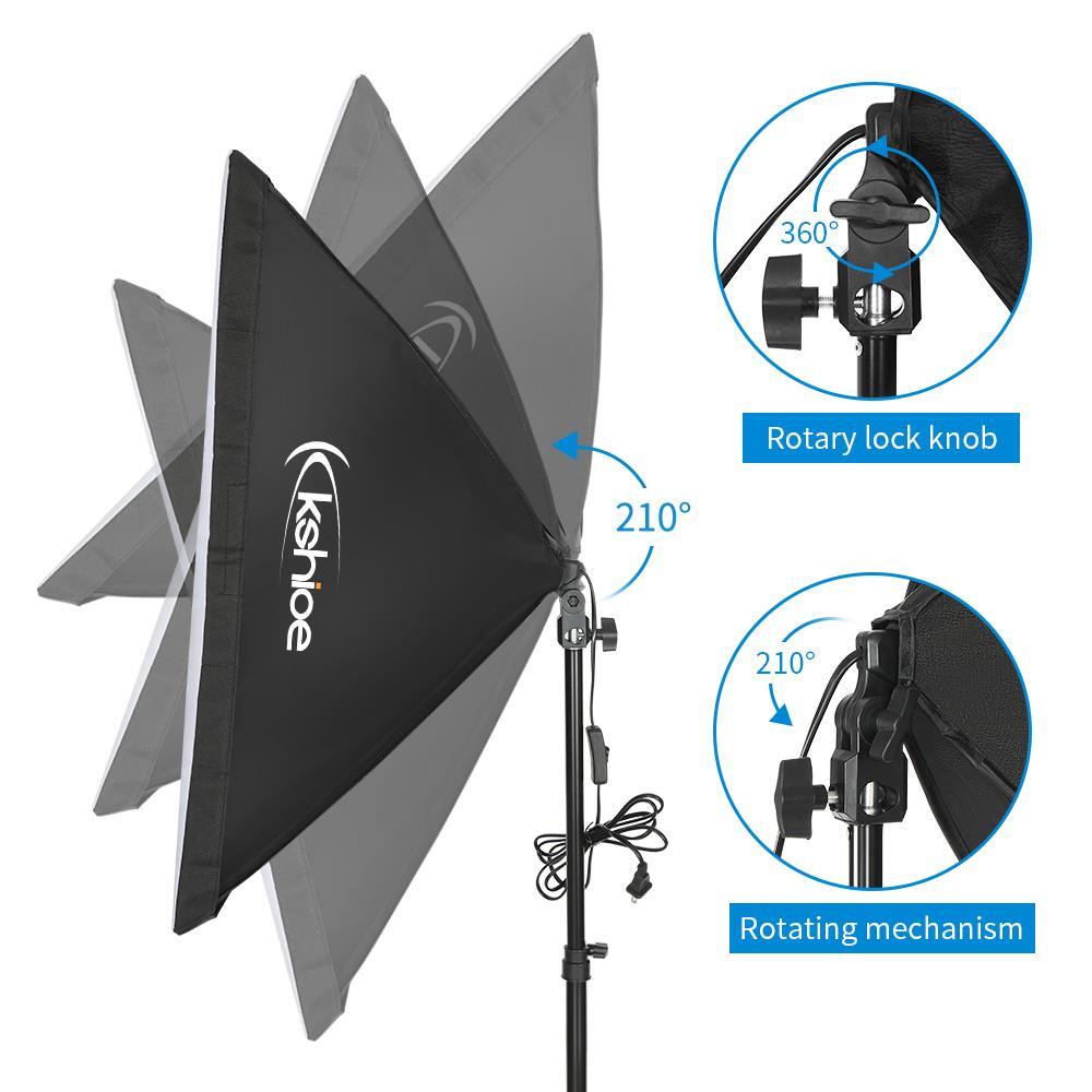 86" Photography Studio LED Lamp Softbox Lighting Soft Box Light Stand Kit