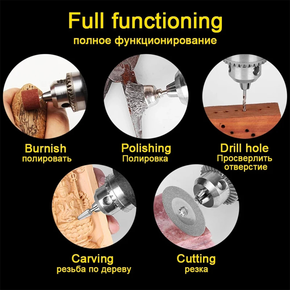 Engraving Drill Electric 220V Handheld Drill Mini Drill Tools Variable Speed New