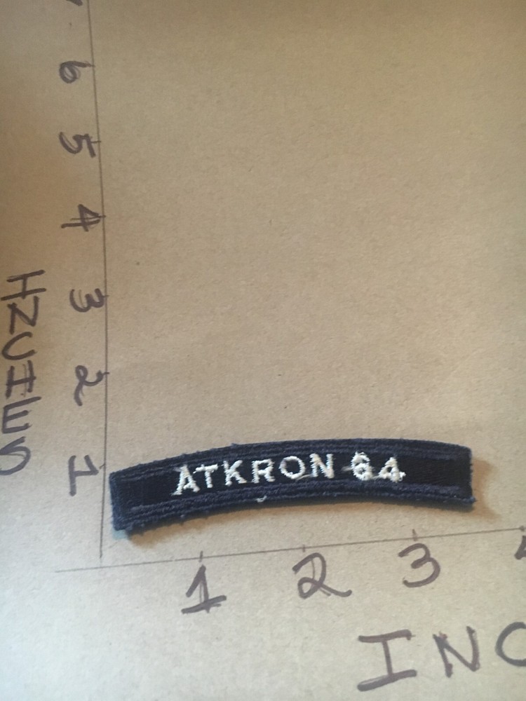 US NAVY SHOULDER STRIP TAB rocker PATCH Atkron 64