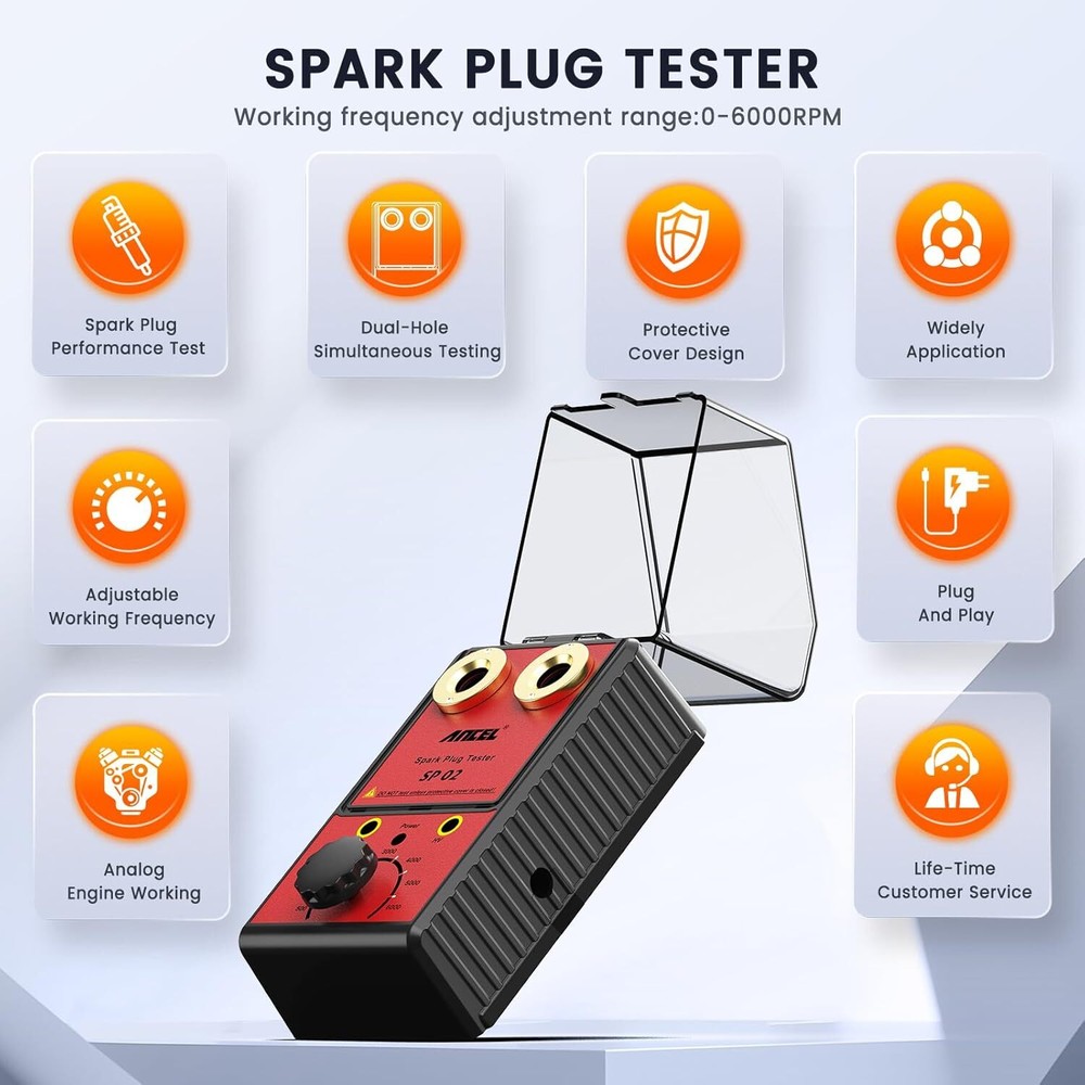 12V Car Spark Plug Ignition Tester Ignition Plug Analyzer Diagnostic Tool USA