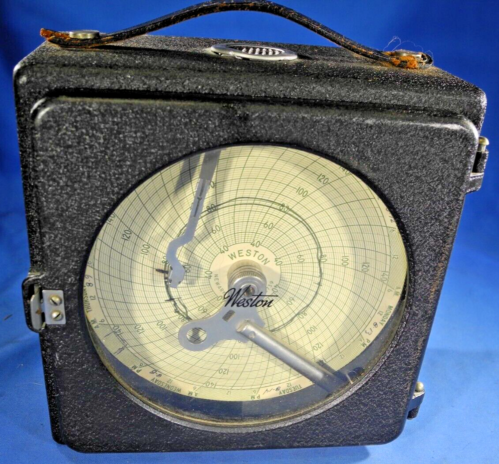 Rare Vintage Weston Temperature 40-140F Chart Recorder Untested