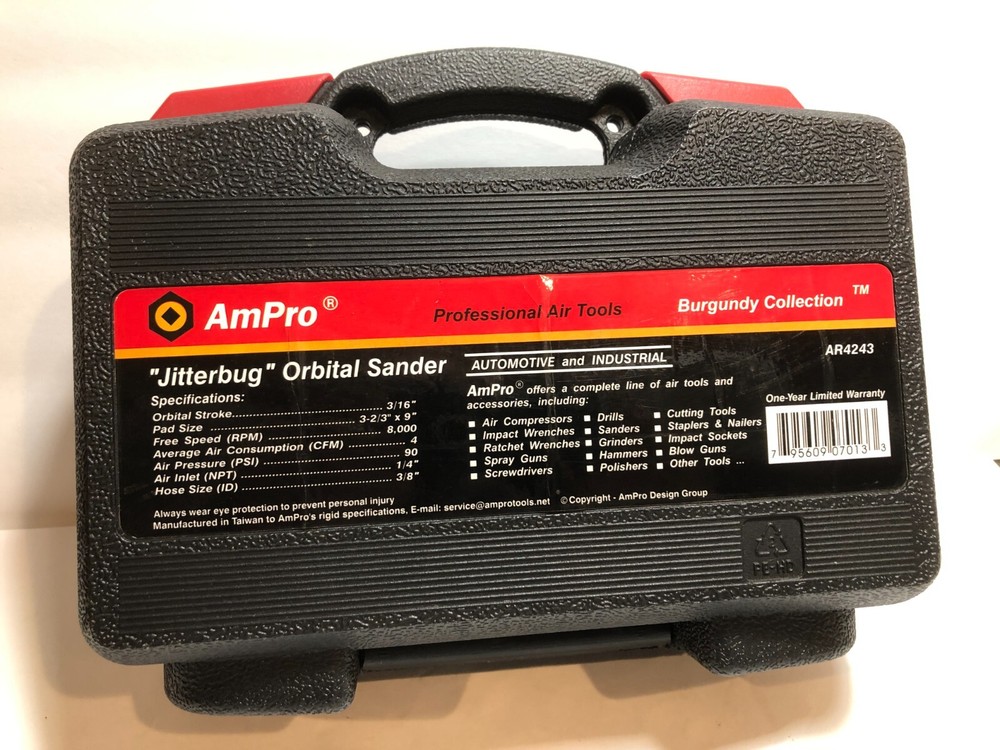 ~~AmPro~~ PROFESSIONAL JITTERBUG~~ Air Sander~ AR4243~