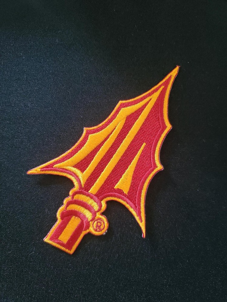 Fsu Spear Patch. Vintage Style Fully Embroidered. Iron On Backing. 3"x 2" Patch.