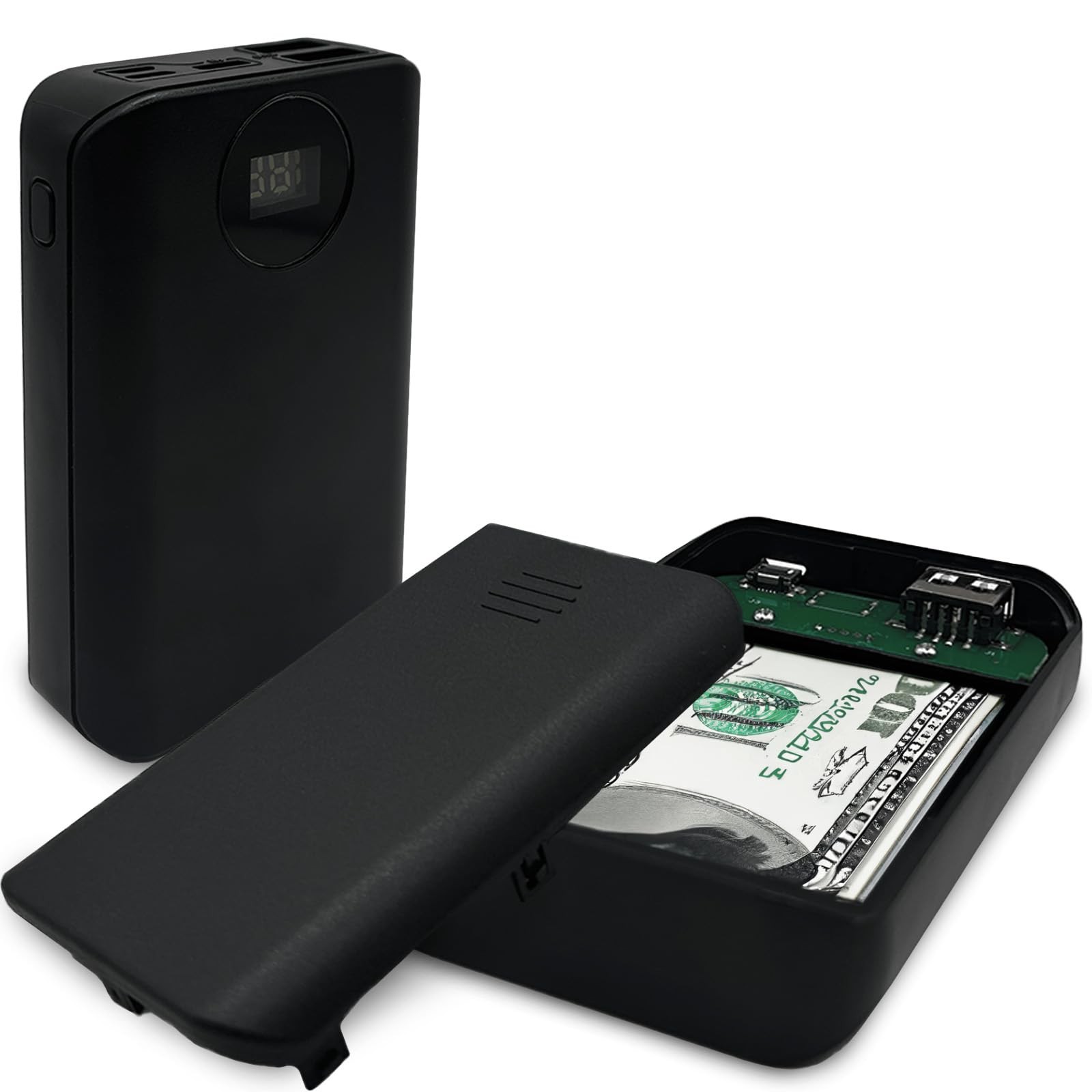 Diversion Safe Power Bank-Hidden Storage Compartment for Valuables, Secret ,