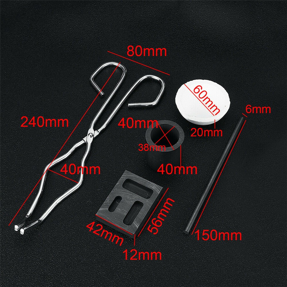 10PACK Graphite Ingot Casting Combo Mold for Melting Refining Gold Silver Copper