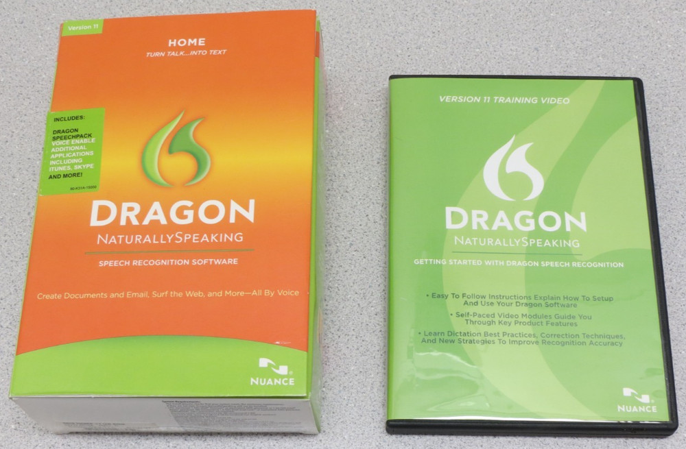 Dragon Naturally Speaking Speech Recognition Software Version 11