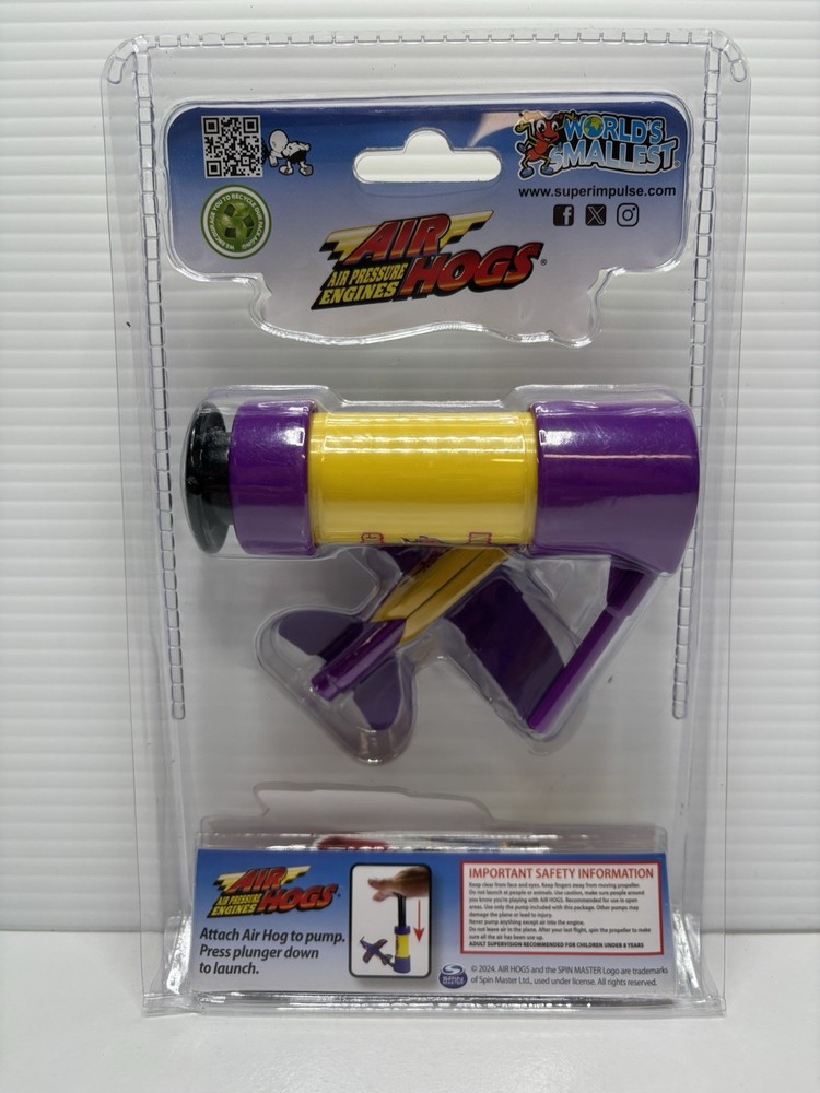 World Smallest Brand- AIR HOGS Air Pressure Engine plain