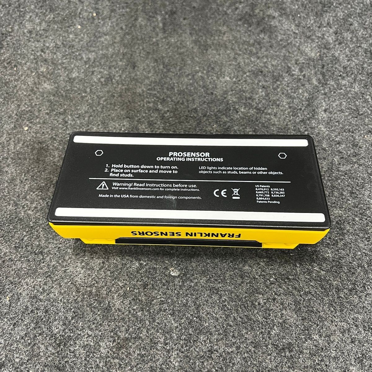 FRANKLIN SENSORS ProSensor 710 Professional Stud Finder, Yellow