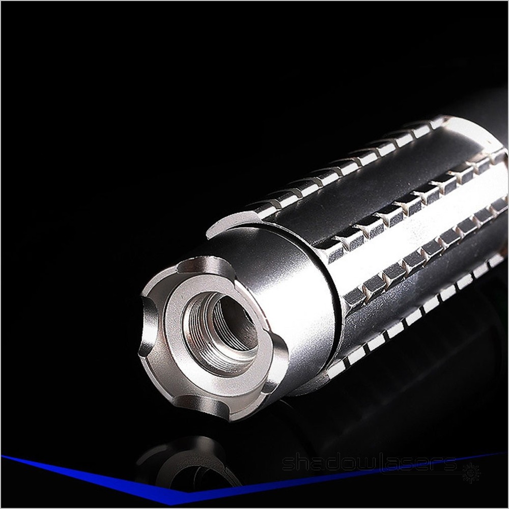 LMM9C Adjustable Focus Cyan Laser Pointer488nm Visible Beam Light +AL Case