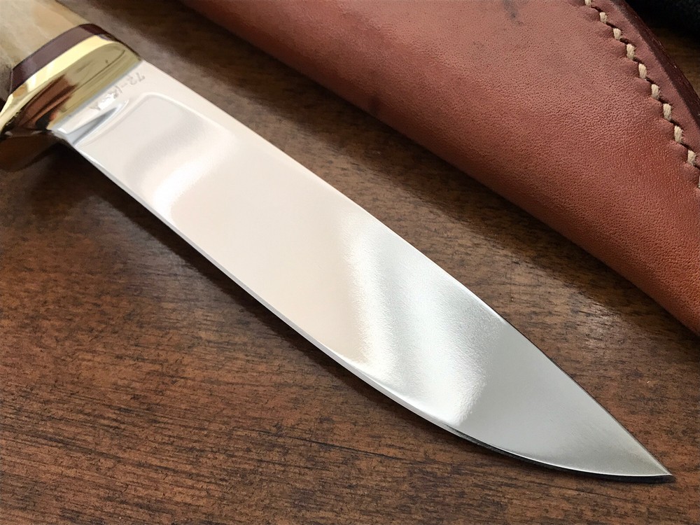 TMD Ted Dowell Custom Handmade Fixed Blade Knife Stag Handle