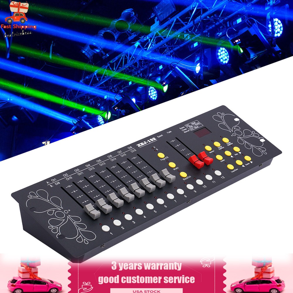 DJ DMX 512 192 Channels Operator Console Controller For Stage Lighting DJ Party