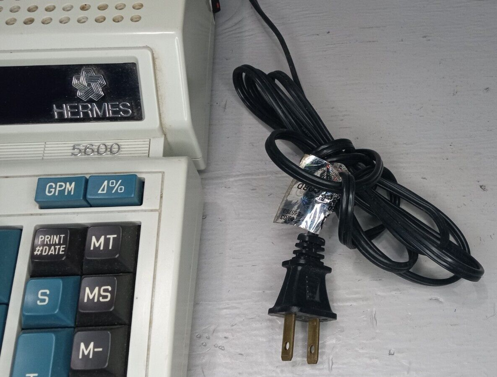 Vintage Hermes Precisa Electronic Calculator Printer Model #5600