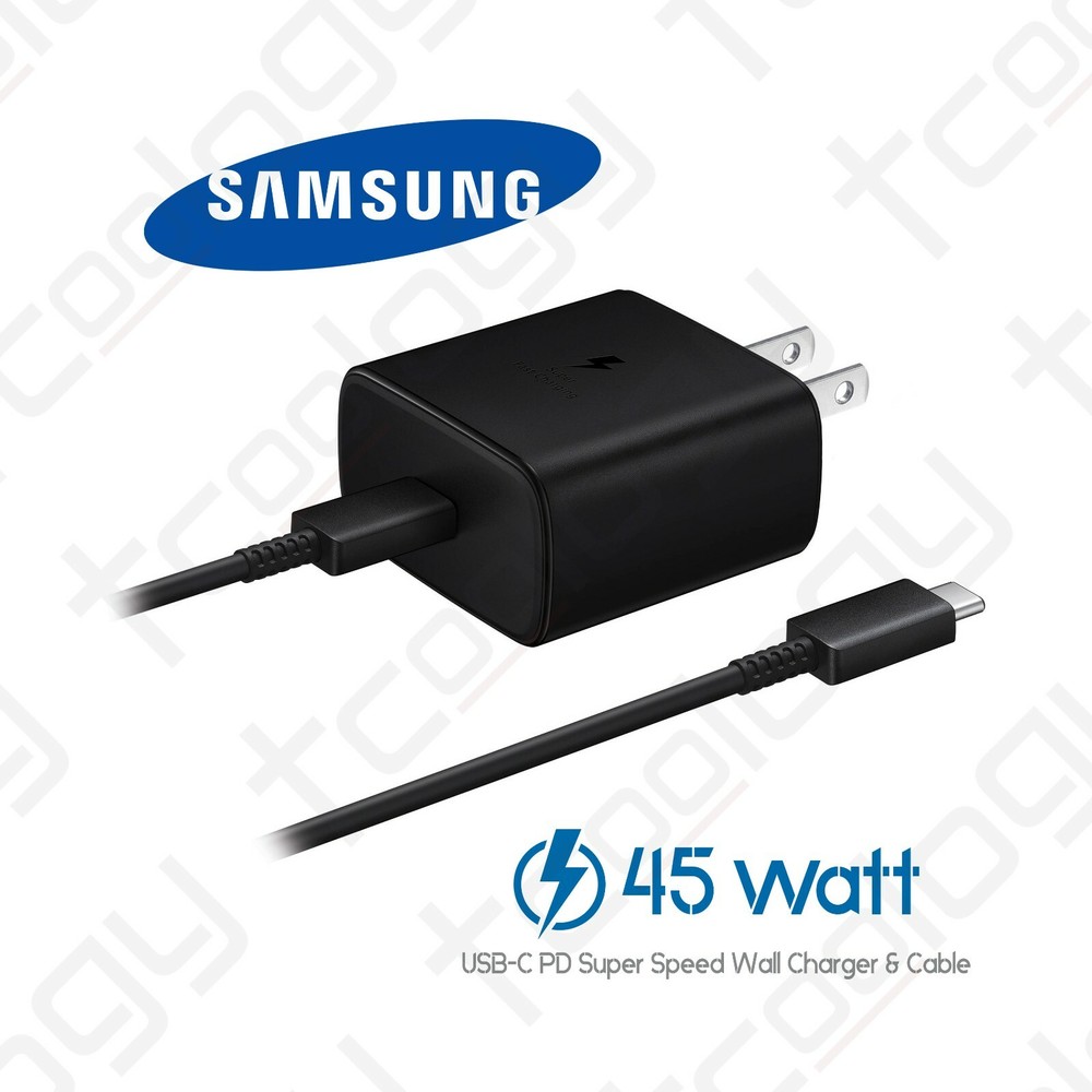 Samsung Galaxy S24, S23 Plus/Ultra 45 Watt Super Fast Wall Charger & USB-C Cable