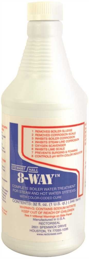 8-Way Boiler Water Treatment - Quart Size for Efficient Heating Systems