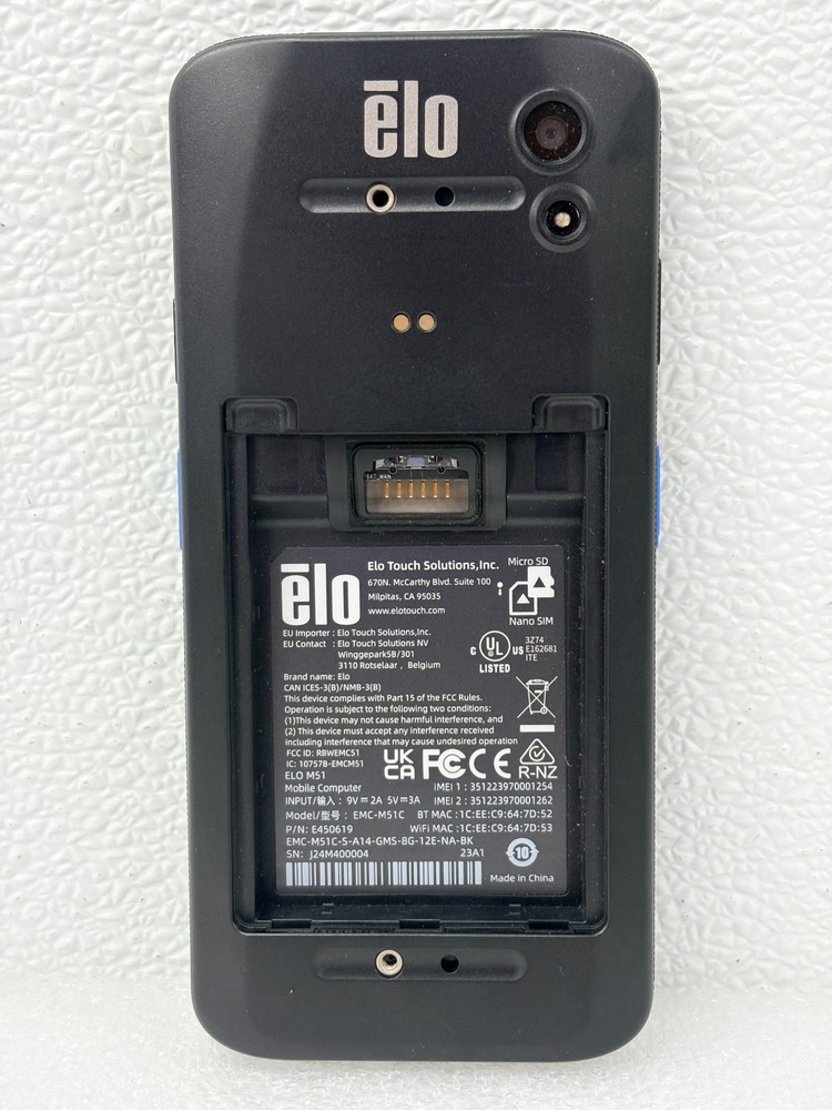 USED | Elo EMC-M51C / E450619 Rugged Mobile - Portable Handheld Computer
