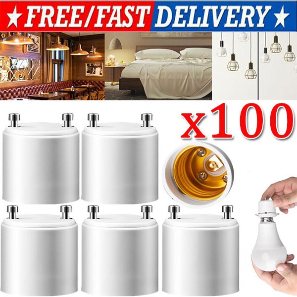 GU24 To E27 /E26 Screw LED Light Lamp Bulb Base Adapter Socket Converter Adaptor