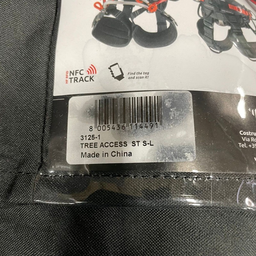 CAMP Tree Access ST Sit Harness Adjustable Size S - L, Black/Red